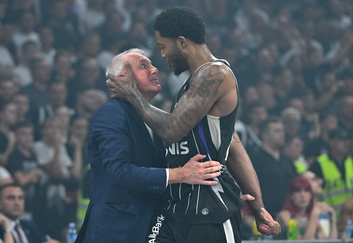 , kosarkas Partizana, na utakmici finala Jadranske ABA lige protiv Buducnosti Podgorica u hali Beogradska arena. Beograd, 12.06.2025. foto: Marko Metlas Kosarka, Partizan, Jadranska ABA liga, Buducnost Podgorica
