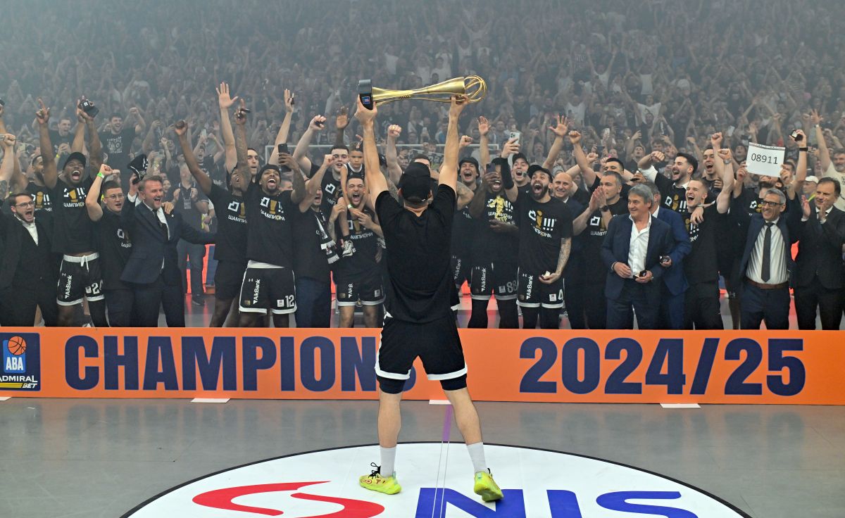 , kosarkas Partizana, na utakmici finala Jadranske ABA lige protiv Buducnosti Podgorica u hali Beogradska arena. Beograd, 12.06.2025. foto: Marko Metlas Kosarka, Partizan, Jadranska ABA liga, Buducnost Podgorica