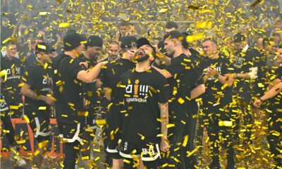 , kosarkas Partizana, na utakmici finala Jadranske ABA lige protiv Buducnosti Podgorica u hali Beogradska arena. Beograd, 12.06.2025. foto: Marko Metlas Kosarka, Partizan, Jadranska ABA liga, Buducnost Podgorica