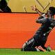 CWC Salzburg Real Madrid Soccer Real Madrid's Vinicius Junior celebrates his opening goal during the Club World Cup Group H soccer match between Salzburg and Real Madrid in Philadelphia, Thursday, June 26, 2025. (AP Photo/Matt Rourke)