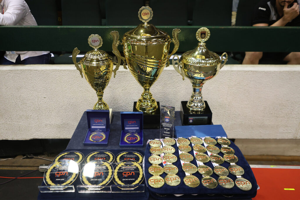 rukometas Vojvodine na utakmici finala Prevnstva Srbije protiv Partizana u hali Spens, Novi Sad 04.06.2025. godine Foto: Ivica Veselinov / MN PRESS RUKOMET, HANDBALL, PRVENSTVO SRBIJE, NATIONAL CHAMPIONSHIP, VOJVODINA, PARTIZAN