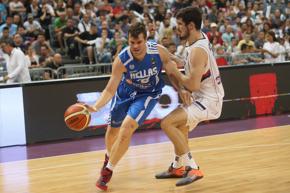 DIMITRIS AGRAVANIS kosarkas reprezentacije Grcke na prijateljskoj utakmici protiv Srbije u hali Kombank Beogradska arena, Beograd 28.06.2016. godine Foto: Marko Metlas Kosarka, Srbija, Grcka, Prijateljska utakmica