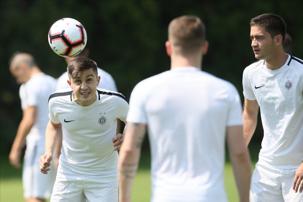 ARMIN DJERLEK fudbaler Partizana na treningu u Sportskom centru Teleoptik, Beograd 15.06.2019. godine Foto: Marko Metlas Fudbal, Partizan, Okupljanje