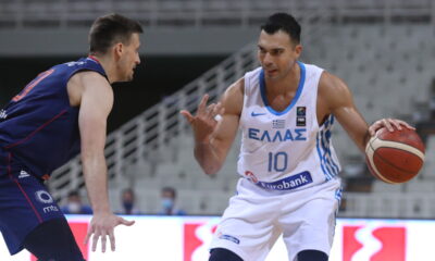KOSTAS SLOUKAS Kostas Slukas, kosarkas Grcke, na utakmici Akropolis Kupa protiv Srbije, u Hali OAKA, Marusi. Atina, 20.06.2021. foto: MN Press / ym / IN TIME Kosarka, Acropolis Cup, Srbija, Grcka