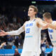 LAURI MARKKANEN Lauri Markanen kosarkas reprezentacije Finske na utakmici FIBA Evropskog prvenstva protiv Hrvatske u Mercedes Benc areni, Berlin 11.09.2022. godine Foto: Marko Metlas Kosarka, Hrvatska, FIBA Evropsko prvenstvo, Finska