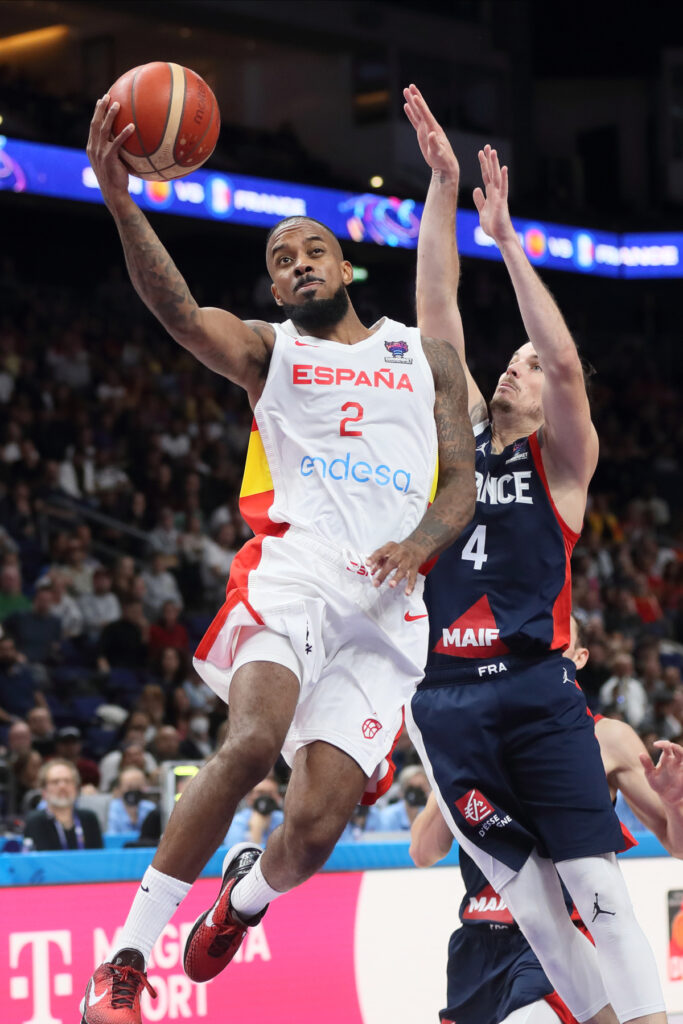 LORENZO BROWN Lorenco Braun kosarkas reprezentacije Spanije na utakmici finala zlatna medalja FIBA Evropskog prvenstva protiv Francuske u Mercedes Benc areni, Berlin 18.09.2022. godine Foto: Marko Metlas Kosarka, Francuska, FIBA Evropsko prvenstvo, Spanija