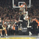 DWAYNE BACON Dvejn Bejkon, kosarkas Panatinaikosa, na utakmici Evrolige protiv Partizana, i MATHIAS LESSORT MAtijas Lesor, u Beogradskoj Stark areni. Beograd, 14.04.2023. foto: Nebojsa Parausic Kosarka, Euroleague, Partizan, Panatinaikos