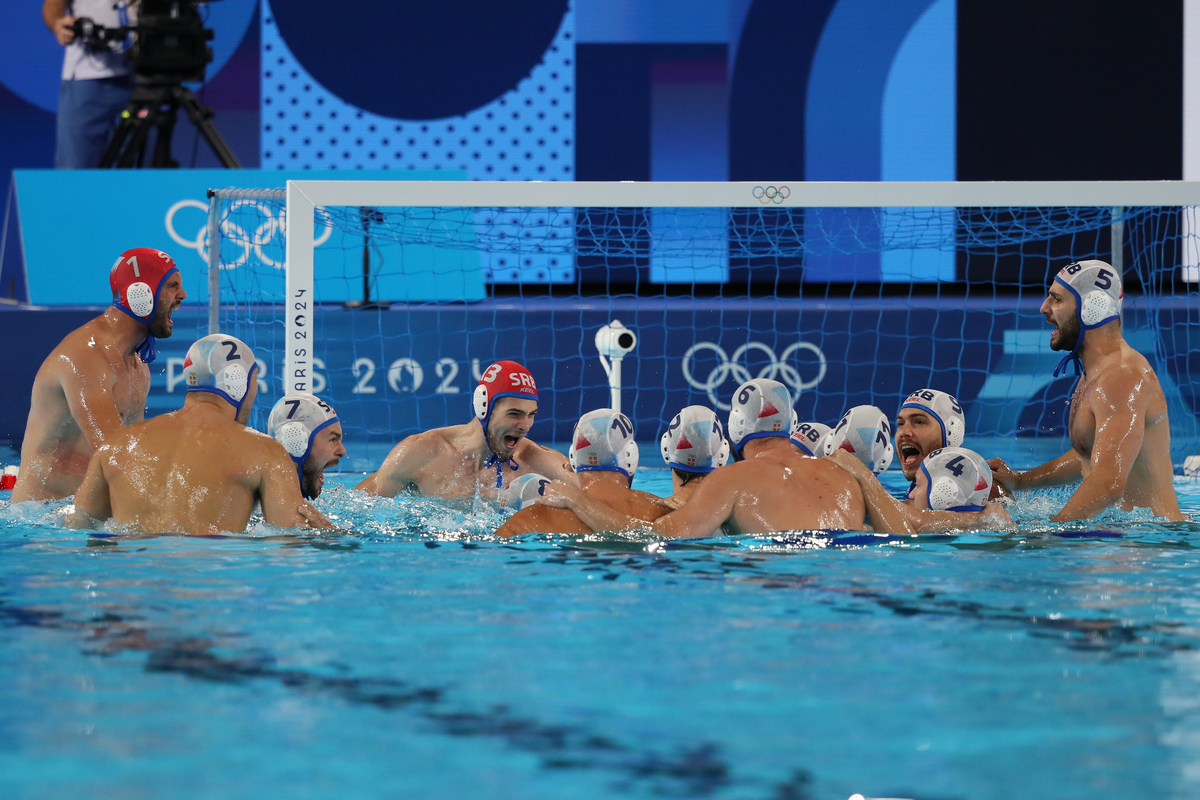 EKIPA vaterpolista Srbije, XXXIII LETNJE OLIMPIJSKE IGRE, PARIZ 2024 SRBIJA vs FRANCUSKA VATERPOLO - XXXIII SUMMER OLYMPIC GAMES, PARIS 2024 - WATERPOLO SERBIA vs FRANCE Pariz 03.08.2024. godine Foto: Ivica Veselinov / MN Press OKS, XXXIII LETNJE OLIMPIJSKE IGRE, PARIZ 2024, XXXIII SUMMER OLYMPIC GAMES