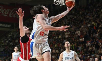 ASIM DJULOVIC kosarkas reprezentacije Srbije na utakmici kvalifikacija za FIBA Evropsko prvenstvo 2025 protiv Gruzije u hali Aleksandar Nikolic Pionir, Beograd 24.02.2025. godine Foto: Marko Metlas Kosarka, Srbija, Kvalifikacije za Evropsko prvenstvo 2025, Gruzija
