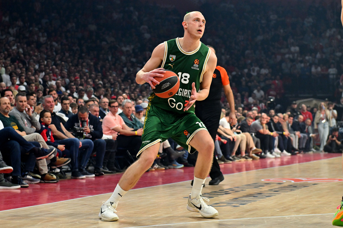 ALEN SMAILAGIC kosarkas Zalgirisa Kaunas na utakmici Evrolige protiv Crvene zvezde u hali Beogradska arena, Beograd 27.02.2025. godine Foto: Marko Metlas Kosarka, Crvena zvezda, Evroliga, Zalgiris Kaunas