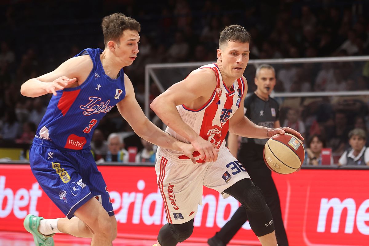 NEMANJA NEDOVIC kosarkas Crvene Zvezde na utakmici ABA lige protiv OGNJEN RADOSIC iz Igokee u hali Beogradska Arena, Beograd 10.05.2025. godine Foto: Ivica Veselinov / MN PRESS KOSARKA, BASKETBALL, ABA LIGA, ABA LEAGUE, CRVENA ZVEZDA, IGOKEA, JADRANSKA LIGA, ADRIATIC LEAGUE