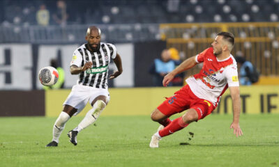 ALDO KALULU fudbaler Partizana na utakmici Superlige Prvenstva Srbije protiv Vojvodine Novi Sad na stadionu Partizana, Beograd 25.05.2025. godine Foto: MN PRESS Fudbal, Partizan, Superliga Prvenstvo Srbije, Vojvodina Novi Sad