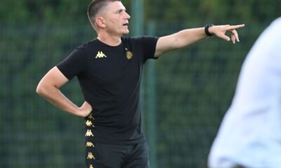 SRDJAN BLAGOJEVIC, trener fudbalera Partizana, na prijateljskoj utakmici protiv Rodine, na stadionu SC FSS. Stara Pazova, 26.06.2025. foto: Nebojsa Parausic Fudbal, Partizan, Rodina Moskva