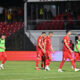 Fudbaleri Radnickog, na utakmici kvalifikacija za Ligu Konferencije protiv Klaksvika, na stadionu Cika Daca. Kragujevac, 24.07.2025. foto: Mladjan Ivanovic / MN Press Fudbal, UEFA, Conference League, Radnicki 1923, Klaksvik