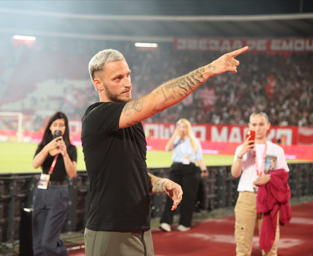 MARKO ARNAUTOVIC fudbaler Crvene zvezde na utakmici Superlige Prvenstva Srbije protiv OFK Beograda na stadionu Rajka Mitica, Beograd, 26.07.2025. godine Foto: MN PRESS Fudbal, Crvena zvezda, Superliga Prvenstvo Srbije, OFK Beograd