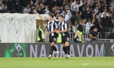 fudbaler Partizana na utakmici kvallifikacija za UEFA Ligu Evrope protiv AEK-a na stadionu Partizana, Beograd 17.07.2025. godine Foto: Ivica Veselinov / MN PRESS FUDBAL, FOOTBALL, UEFA EUROPA LEAGUE, LIGA EVROPE, PARTIZAN, AEK LARNAKA, AEK LARNACA