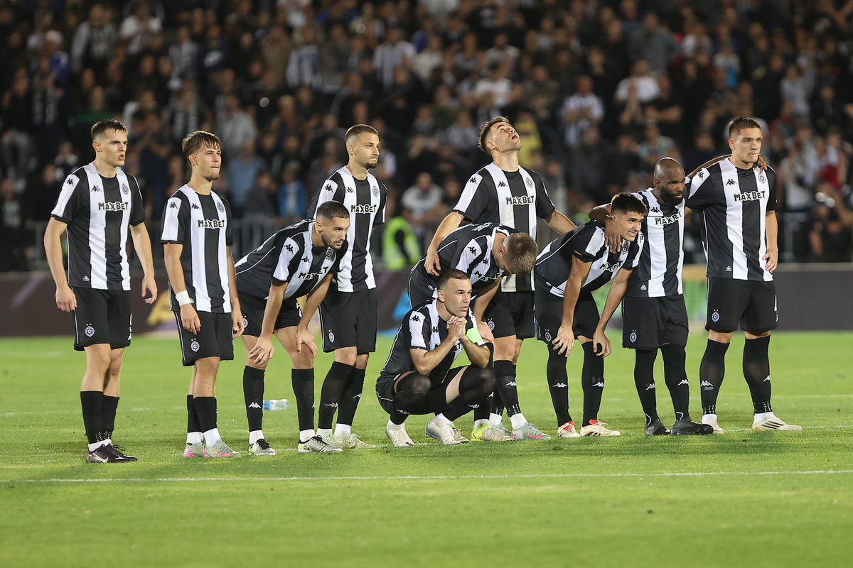 fudbaler Partizana na utakmici kvallifikacija za UEFA Ligu Evrope protiv AEK-a na stadionu Partizana, Beograd 17.07.2025. godine Foto: Ivica Veselinov / MN PRESS FUDBAL, FOOTBALL, UEFA EUROPA LEAGUE, LIGA EVROPE, PARTIZAN, AEK LARNAKA, AEK LARNACA