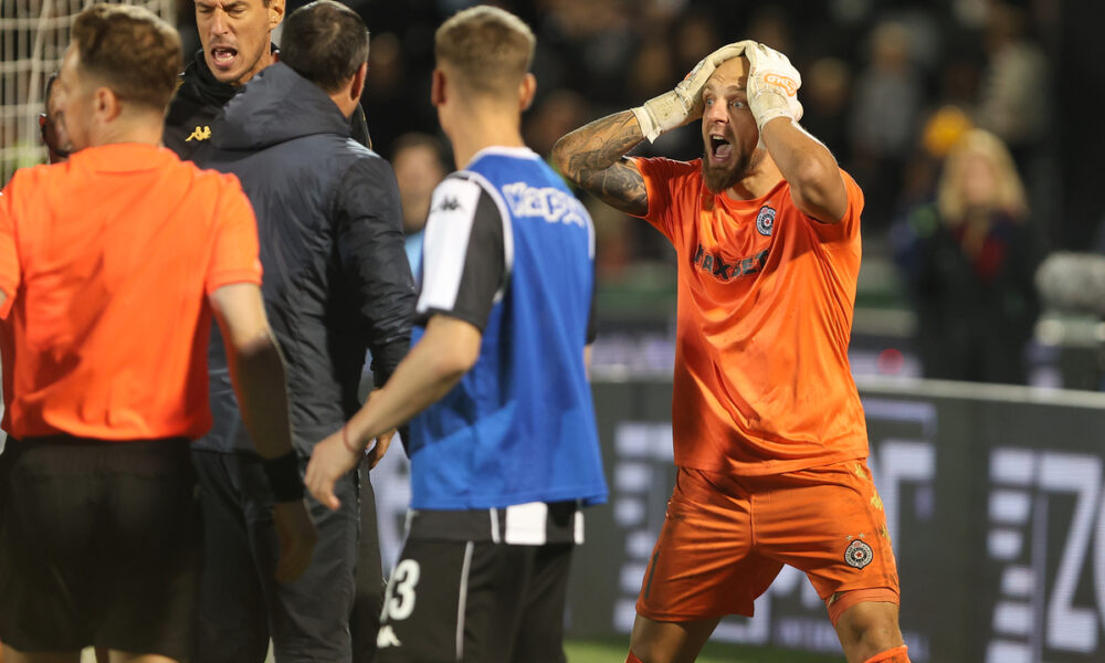 fudbaler Partizana na utakmici kvallifikacija za UEFA Ligu Evrope protiv AEK-a na stadionu Partizana, Beograd 17.07.2025. godine Foto: Ivica Veselinov / MN PRESS FUDBAL, FOOTBALL, UEFA EUROPA LEAGUE, LIGA EVROPE, PARTIZAN, AEK LARNAKA, AEK LARNACA