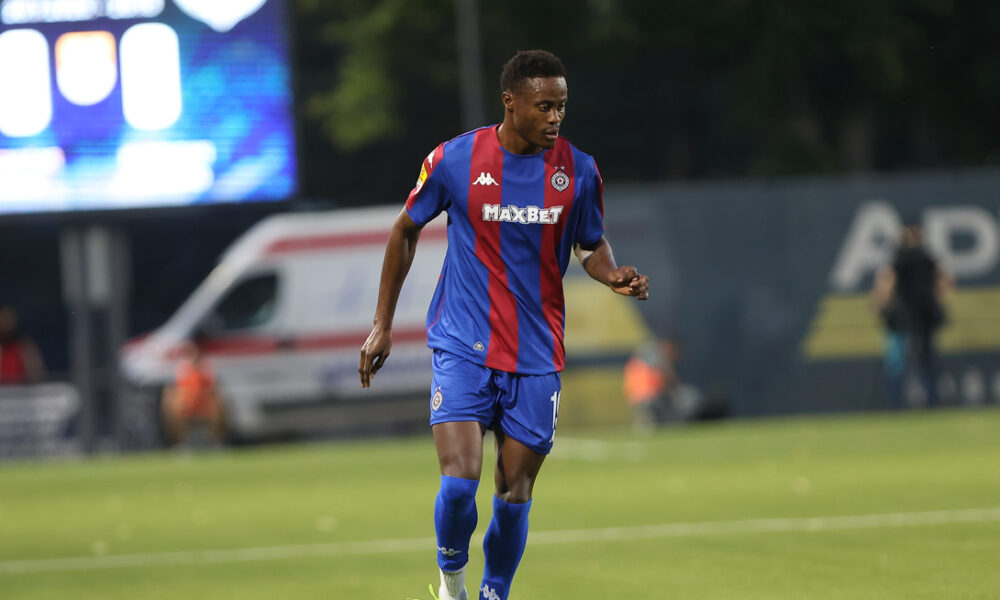 fudbaler Partizana na utakmici Mocart Superlige Srbije protiv Zeleznicara na stadionu SC Mladost, Pancevo 20.07.2025. godine Foto: Ivica Veselinov / MN PRESS FUDBAL, FOOTBALL, MOZZART SUPERLIGA, PRVENSTVO SRBIJE, NATIONAL CHAMPIONSHIP, PARTIZAN, FK ZELEZNICAR PANCEVO