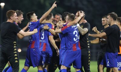 Pancevo, 20.07.2025. - Fudbaleri Partizana pobedili su veceras u Pancevu domaci Zeleznicar 1:0, u utakmici prvog kola Super lige Srbije. Partizan je pobedio golom Andreja Kostica u sedmom minutu nadoknade vremena. (BETAPHOTO/Ivica Veselinov)