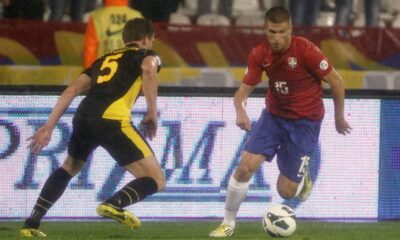 Alen Stevanovic fudbal reprezentacija Srbija utakmica kvalifikacija za Svetsko prvenstvo 2014 u Brazilu protiv Belgija na stadionu Crvene zvezde 12.10.2012. godine Foto: Marko Metlas