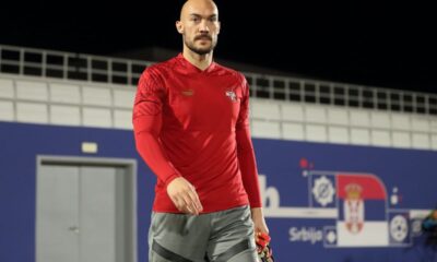 MARKO DMITROVIC golman fudbalera reprezentacije Srbije na treningu tokom FIFA Svetskog prvenstva 2022 u trening centru Al Arabi, Doha, 23.11.2022. godine Foto: Marko Metlas Fudbal, Srbija, Trening