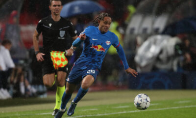 XAVI SIMONS Cavi Simons fudbaler RB Lajpciga na utakmici UEFA Lige Sampiona protiv Crvene zvezde na stadionu Rajko Mitic, Beograd 08.11.2023. godine Foto: Marko Metlas Fudbal, Crvena zvezda, UEFA Liga Sampiona , RB Lajpcig