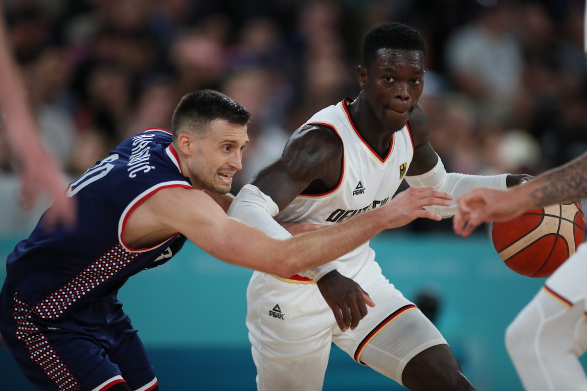 DENNIS SCHRODER Denis Sreder kosarkas Nemacke, XXXIII LETNJE OLIMPIJSKE IGRE, PARIZ 2024 - XXXIII SUMMER OLYMPIC GAMES, SERBIA-GERMANY basketball, PARIS 2024 - Pariz 10.08.2024. godine Foto: Ivica Veselinov / MN Press OKS, XXXIII LETNJE OLIMPIJSKE IGRE, PARIZ 2024, XXXIII SUMMER OLYMPIC GAMES, PARIS 2024