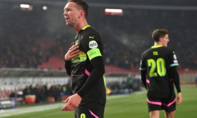 LUUK DE JONG Luk de Jong fudbaler PSV Ajndhovena na utakmici UEFA Lige Sampiona protiv Crvene zvezde na stadionu Rajko Mitic, Beograd 21.01.2025. godine Foto: Marko Metlas Fudbal, Crvena zvezda, UEFA Liga Sampiona , PSV Ajndhoven