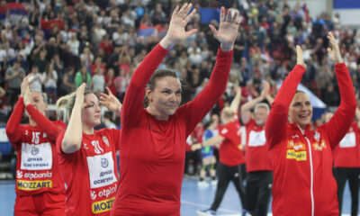 RADOST, DRAGANA CVIJIC rukometasica Srbije na utakmici EHF kvalifikacija za Svetsko Prvenstvo protiv Slovenije u SC Bobana Momcilovic Velickovic, Bor 13.04.2025. godine Foto: Ivica Veselinov / MN PRESS RUKOMET, HANDBALL, SRBIJA, SLOVENIJA, SLOVENIA, EHF