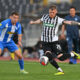 ALEKSANDAR FILIPOVIC fudbaler Partizana na utakmici Superlige Prvenstva Srbije protiv STEFAN DESPOTOVSKI iz OFK Beograda na stadionu Partizana, Beograd 23.04.2025. godine Foto: Marko Metlas Fudbal, Partizan, Superliga Prvenstvo Srbije, OFK Beograd