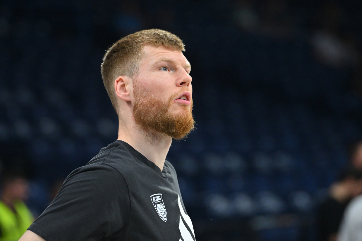 DAVIS BERTANS kosarkas Dubaija na utakmici Jadranske ABA lige protiv Partizana u hali Beogradska arena, Beograd 01.06.2025. godine Foto: Marko Metlas Kosarka, Partizan, Jadranska ABA liga, Dubai