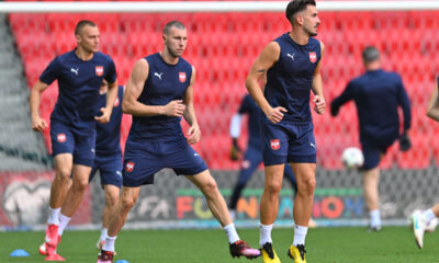 NIKOLA STULIC, STRAHINJA PAVLOVIC, NEMANJA STOJIC fudbaleri reprezentacije Srbije trening pred utakmicu kvalifikacija za FIFA Svetsko prvenstvo protiv Albanije stadion Kombetare, Tirana 06.06.2025. godine Foto: Marko Metlas Fudbal, Reprezentacija, Srbija, Albanija, Kvalifikacije za Svetsko prvenstvo