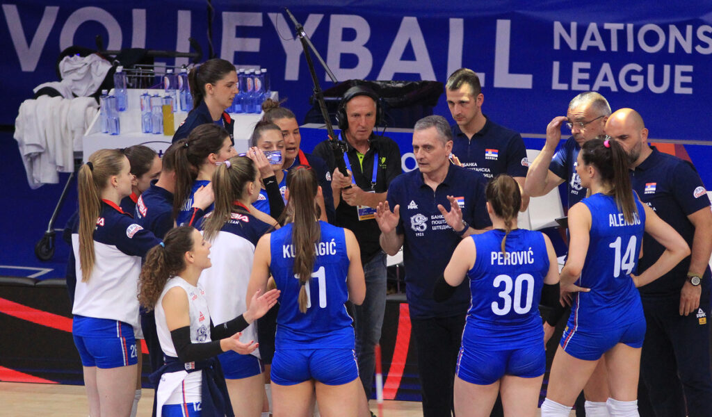 ZORAN TERIC, trener selektor odbojkasica Srbije, na utakmici Lige nacija protiv Francuske, u Beogradskoj areni. Beograd, 21.06.2025. foto: MN Press / vm Odbojka, Zene, Liga nacija, Srbija, Francuska