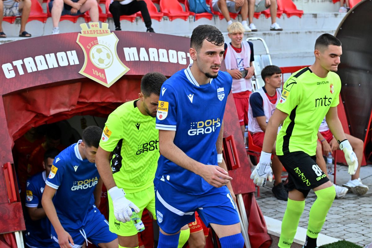 SEMIR ALIC fudbaler Novog Pazara na utakmici Superlige Prvenstva Srbije protiv Napretka Krusevac na stadionu Mladost, Krusevac 27.07.2025. godine Foto: Mladjan Ivanovic / MN PRESS Fudbal, Napredak Krusevac, Superliga Prvenstvo Srbije, Novi Pazar