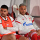 NEMANJA RADONJIC i MARKO ARNAUTOVIC fudbaleri Crvene zvezde na utakmici kvalifikacija za UEFA Ligu Sampiona protiv Linkoln Red Imps Gibraltar na stadionu Rajka Mitica, Beograd 29.07.2025. godine Foto: Marko Metlas Fudbal, Crvena zvezda, UEFA Liga Sampiona , Linkoln Red Imps Gibraltar, Kvalifikacije