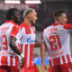 PEPE CHERIF NDIAYE Pepe Cerif Ndiaje, MARKO ARNAUTOVIC, TIMI MAX ELSNIK Timi Maks Elsnik fudbaleri Crvene zvezde na utakmici kvalifikacija za UEFA Ligu Sampiona protiv Linkoln Red Imps Gibraltar na stadionu Rajka Mitica, Beograd 29.07.2025. godine Foto: Marko Metlas Fudbal, Crvena zvezda, UEFA Liga Sampiona , Linkoln Red Imps Gibraltar, Kvalifikacije
