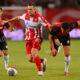TIMI MAX ELSNIK Timi Maks Elsnik fudbaler Crvene zvezde na utakmici kvalifikacija za UEFA Ligu Sampiona protiv Linkoln Red Imps Gibraltar na stadionu Rajka Mitica, Beograd 29.07.2025. godine Foto: Marko Metlas Fudbal, Crvena zvezda, UEFA Liga Sampiona , Linkoln Red Imps Gibraltar, Kvalifikacije