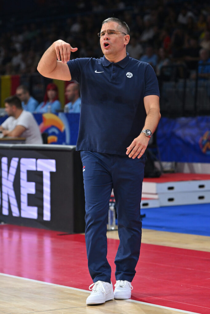 SASA NIKITOVIC selektor i trener kosarkasa U18 reprezentacije Srbije na utakmici FIBA Evropskog prvenstva 2025 protiv Belgije u hali Beogradska arena, Beograd 30.07.2025. godine Foto: Marko Metlas Kosarka, Srbija U18, Evropsko prvenstvo 2025, Belgija