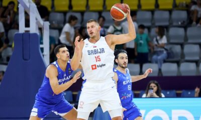 NIKOLA JOKIC kosarkas reprezentacije Srbije na prijateljskoj utakmici protiv Grcke u Spiris Kipriani Areni, Limasol 09.08.2025. godine Foto: EK / MN PRESS KOSARKA, BASKETBALL, KSS, SRBIJA, SERBIA, GRCKA, GREECE, MEDJUNARODNA PRIJATELJSKA, INTERNATIONAL FRIENDLY, ECOMMBX CUP