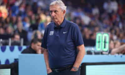 Selektor reprezentacije Srbije na utakmici Evropskog Prvenstva protiv Portugala u hali Saomi Arena, Riga 27.08.2025. godine Foto: Ivica Veselinov / MN PRESS KOSARKA, BASKETBALL, SRBIJA, SERBIA, PORTUGAL, EUROBASKET 2025, XIAOMI ARENA