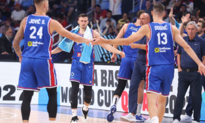 kosarkas reprezentacije Srbije na utakmici Evropskog Prvenstva protiv Portugala u hali Saomi Arena, Riga 27.08.2025. godine Foto: Ivica Veselinov / MN PRESS KOSARKA, BASKETBALL, SRBIJA, SERBIA, PORTUGAL, EUROBASKET 2025, XIAOMI ARENA