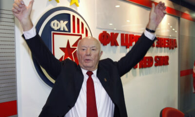 Dobrivoje Tanasijevic Dan Tana predsednik fudbalera Crvene zvezde na Skupstini kluba u Pres centru na stadionu CZ 13.11.2008. godine Foto: Marko Metlas