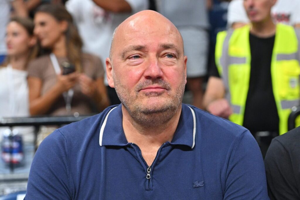 Miroslav Berić na prijateljskoj utakmici Srbije protiv Slovenije u hali Beogradska arena, Beograd 21.08.2025. godine Foto: Marko Metlas Kosarka, Srbija, Slovenija, Prijateljska utakmica