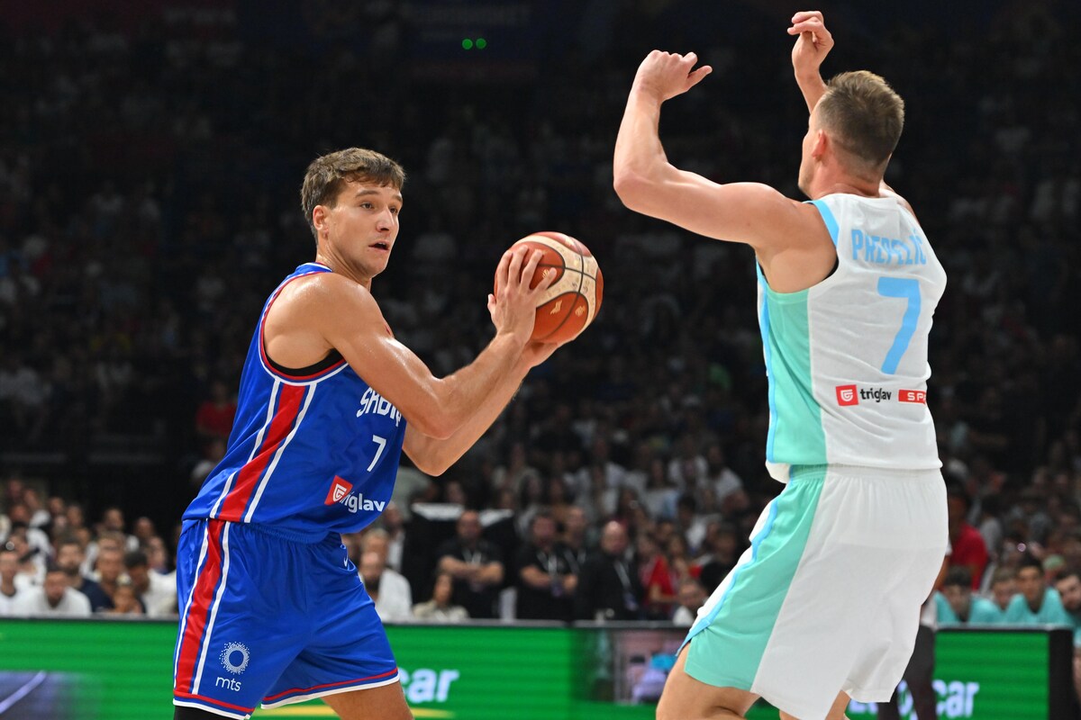 kosarkas reprezentacije Srbije na prijateljskoj utakmici protiv Slovenije u hali Beogradska arena, Beograd 21.08.2025. godine Foto: Marko Metlas Kosarka, Srbija, Slovenija, Prijateljska utakmica