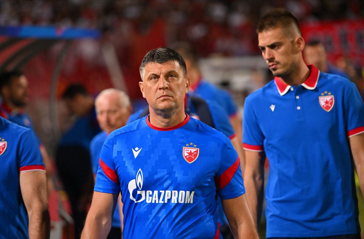 , fudbaler Crvene zvezde, na utakmici kvalifikacija za UEFA Ligu sampiona protiv Pafosa, na stadionu Rajko Mitic. Beograd, 19.08.2025 foto: Marko Metlas FOOTBALL, UEFA CHAMPION LEAGUE QUALIFICATIONS MATCH, CRVENA ZVEZDA, RED STAR, PAFOS