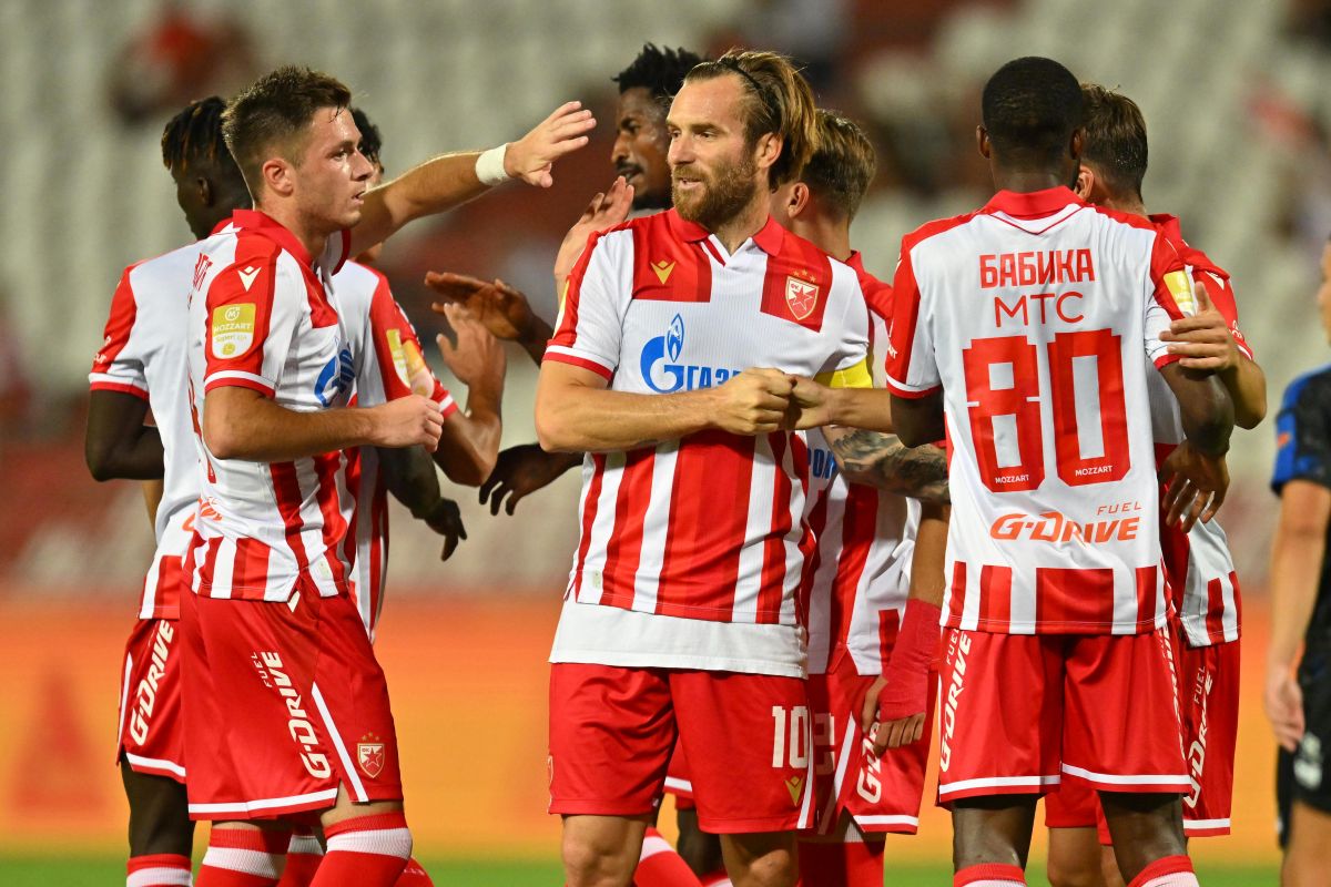 fudbaler Crvene zvezde na utakmici Superlige Prvenstva Srbije protiv TSC Backa Topola na stadionu Rajka Mitica, Beograd, 09.08.2025. godine Foto: Marko Metlas Fudbal, Crvena zvezda, Superliga Prvenstvo Srbije, TSC Backa Topola