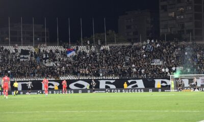 nAVIJAČI Partizana na utakmici Superlige Prvenstva Srbije protiv Radnickog Kragujevac na stadionu Partizana, Beograd 03.08.2025. godine Foto: Marko Metlas Fudbal, Partizan, Superliga Prvenstvo Srbije, Radnicki Kragujevac
