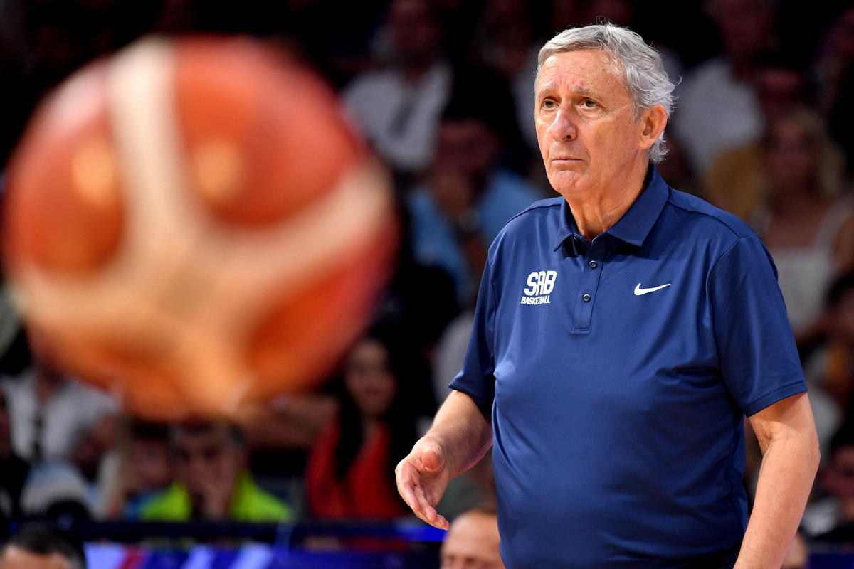 kosarkas reprezentacije Srbije na prijateljskoj utakmici protiv Slovenije u hali Beogradska arena, Beograd 21.08.2025. godine Foto: Marko Metlas Kosarka, Srbija, Slovenija, Prijateljska utakmica